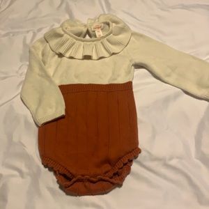 2/$10 cat&jack ribbed knit collared onesie.